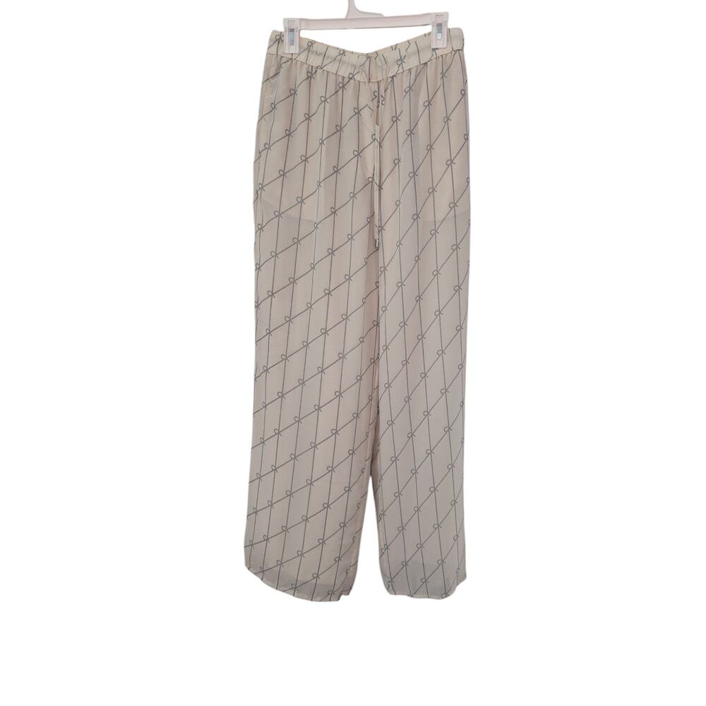 Calvin Klein Jeans Printed White Casual Trousers size medium - Picture 2 of 6